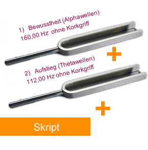 Bewusstheit und Aufstieg Stimmgabeln