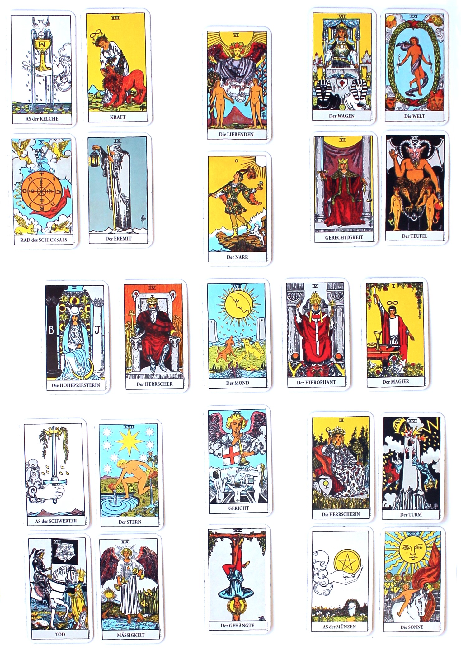 Tarotlegung Lebenskreuz